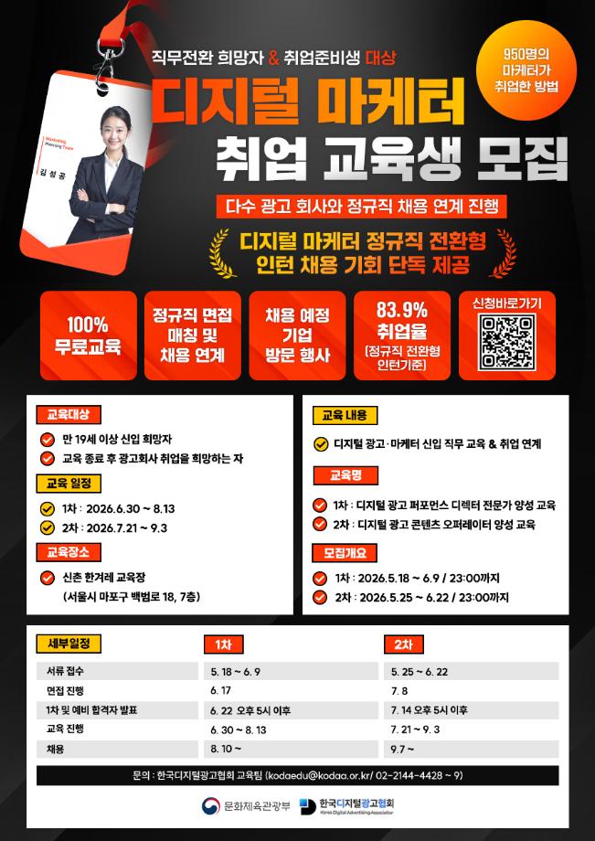 KODA 아카데미_2026년 디지털 마케터 취업 교육