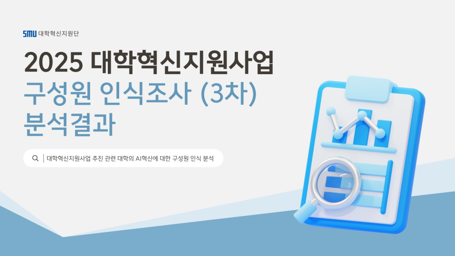 2025 대학혁신지원사업 구성원 인식 조사 3차 분석 결과 보고