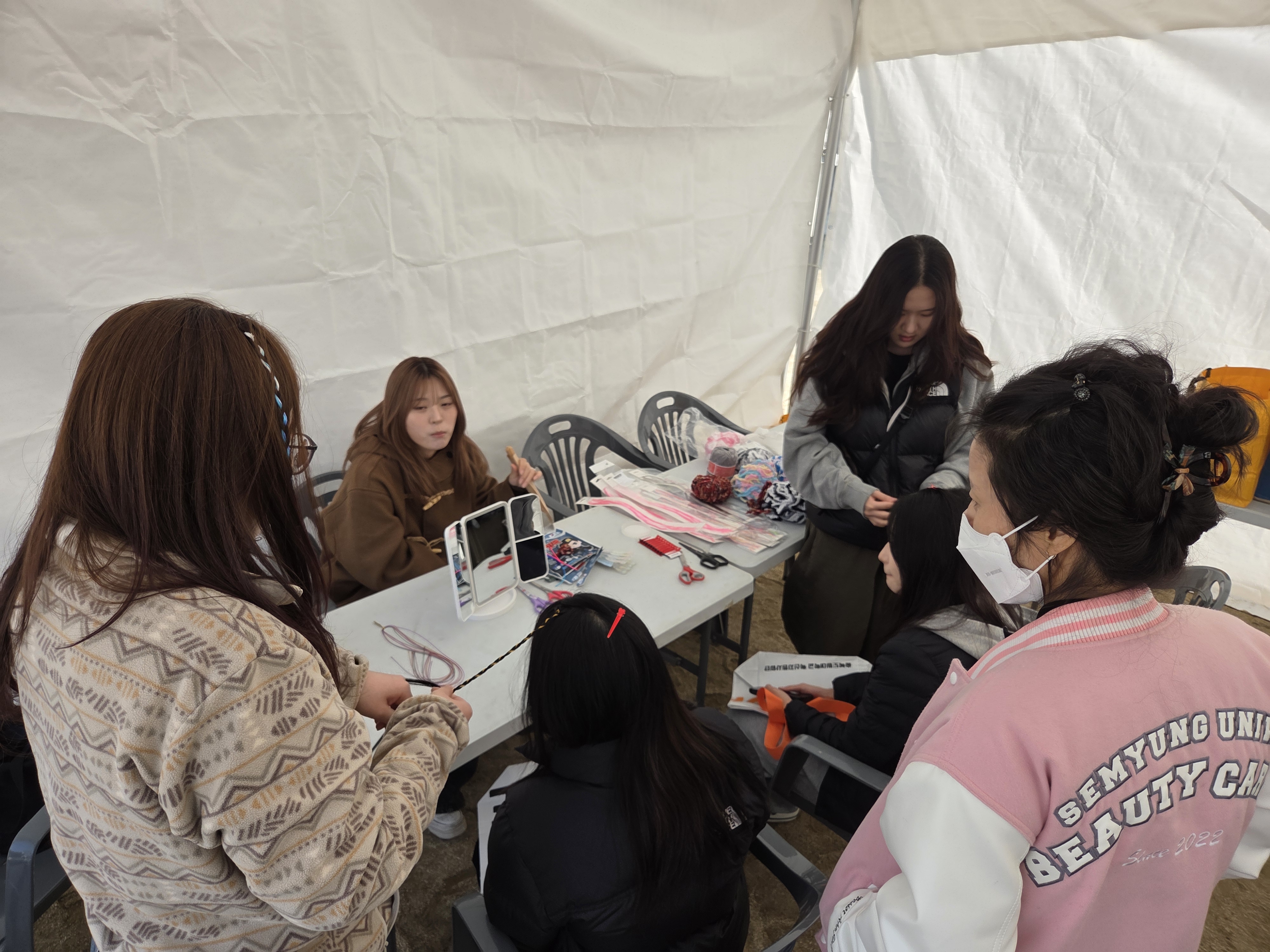 청주대성고 학과 홍보 부스 운영