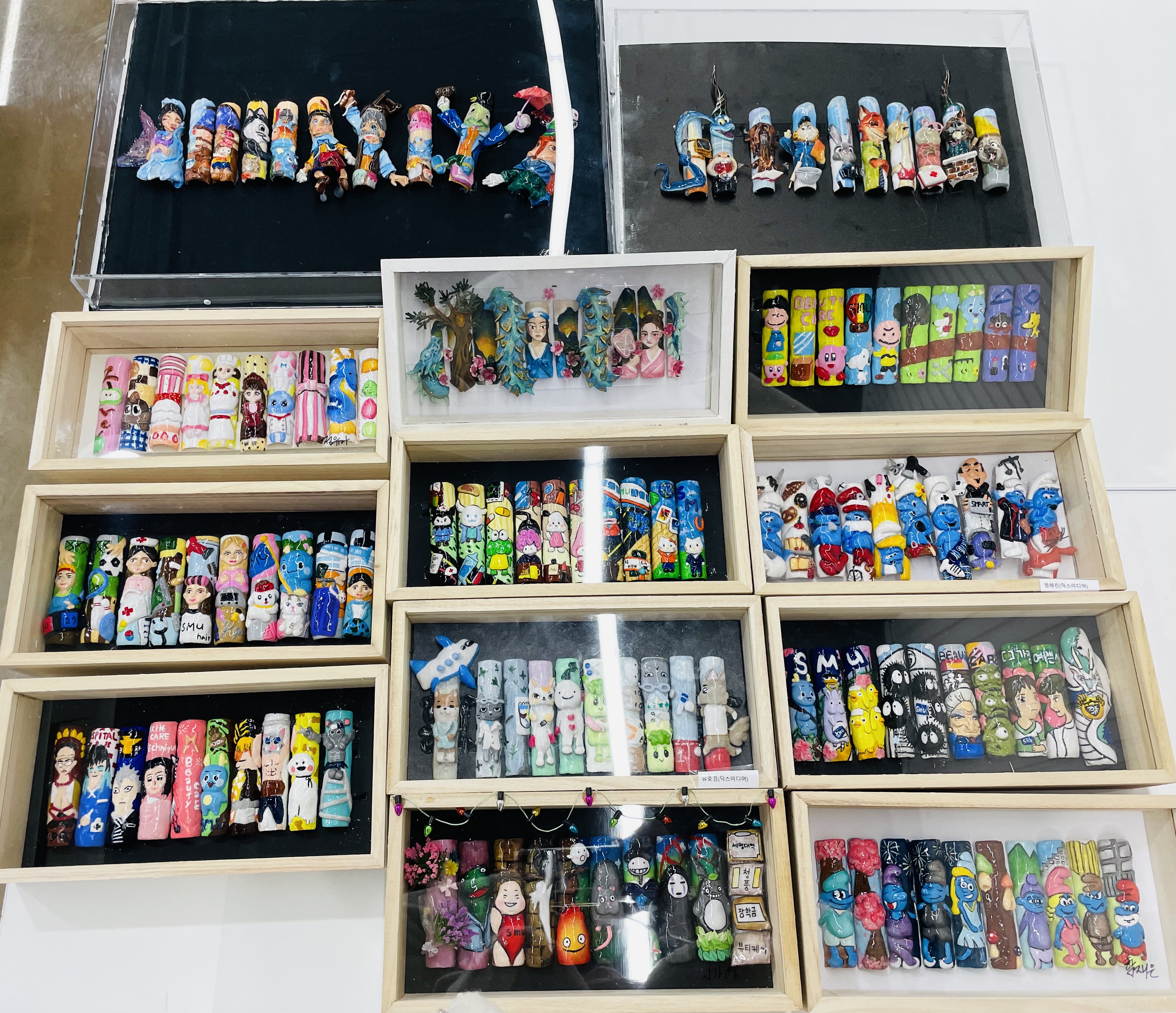 창작네일 종강~ 믹스미디어아트!